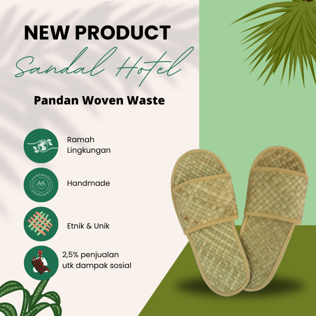Sandal Sleeper sandal hotel anyaman pandan