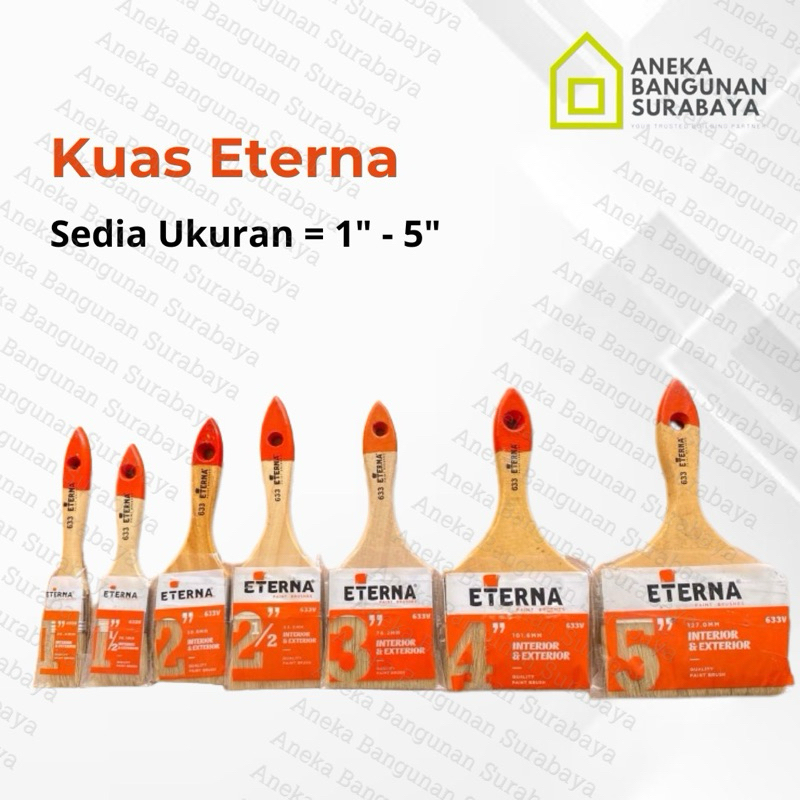 

Kuas cat ETERNA 1” - 5” dim semua ukuran