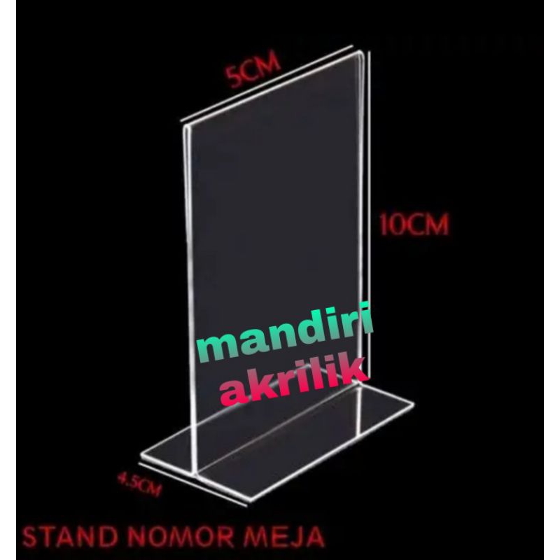 

tencard nomer meja akrilik