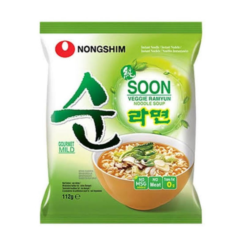 

Nongshim Soon Veggie Ramyun Noodle Soup 112g