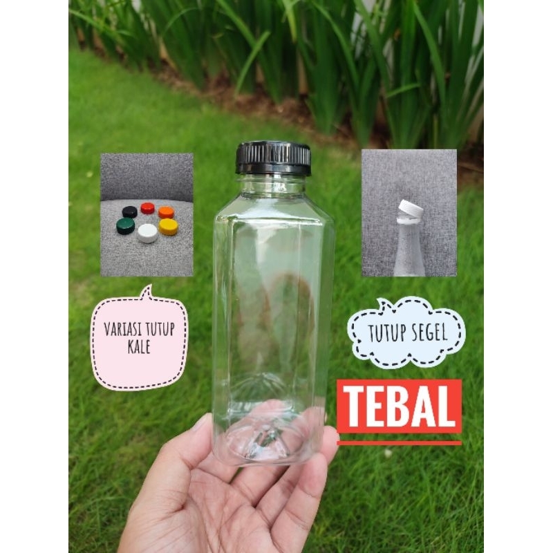 39 49 Botol Kale Kotak 500ml / Botol Kick Tebal / Botol Kopi / Botol Susu / Botol Madu