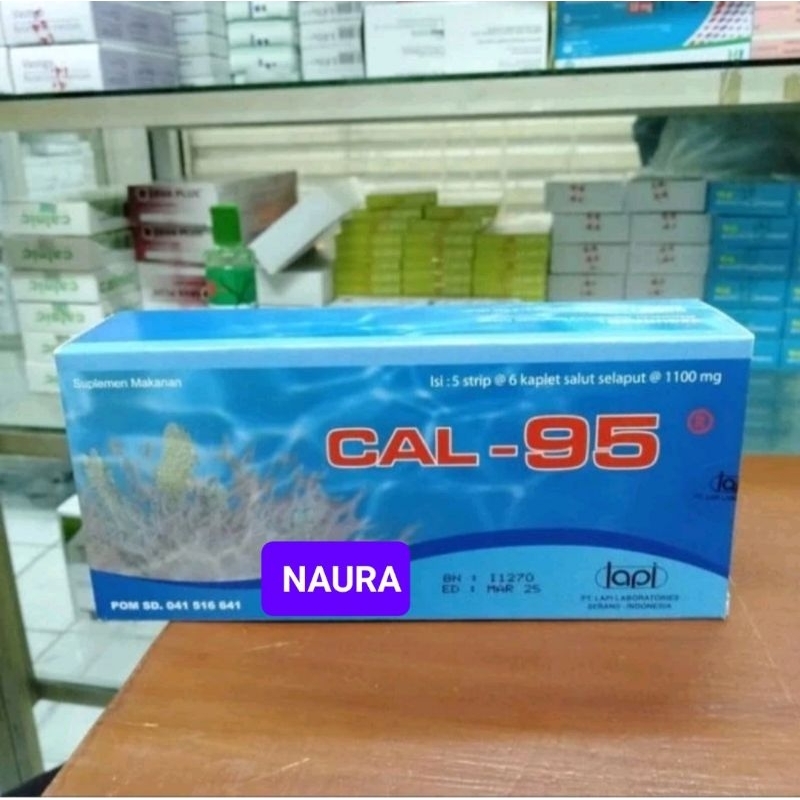 Cal-95  Cal 95 Cal95 Kalsium untuk ibu hamil PERBOX 30 tablet