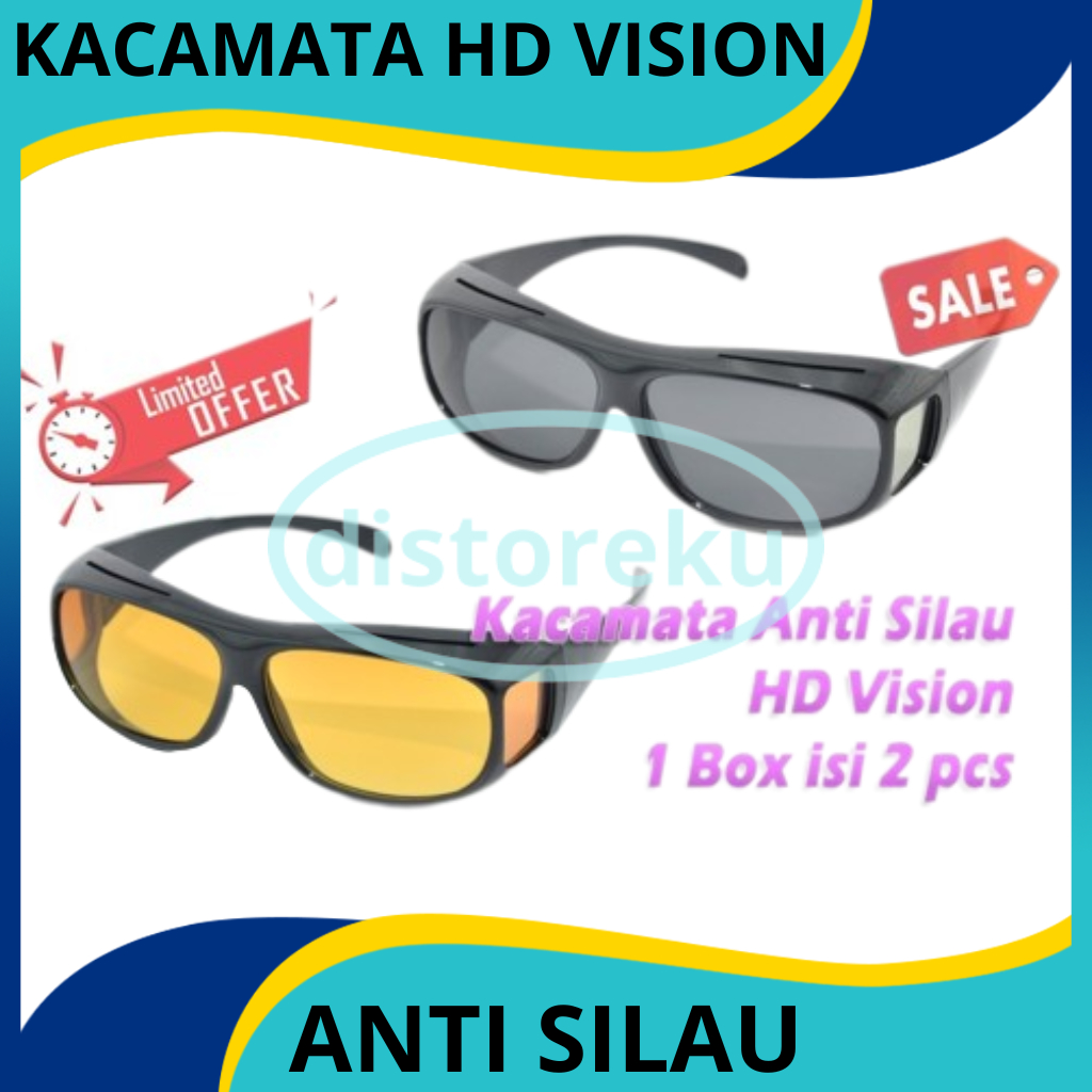 DM - KACAMATA VISION EGLASSES HD VIXION ANTI SILAU ORIGINAL