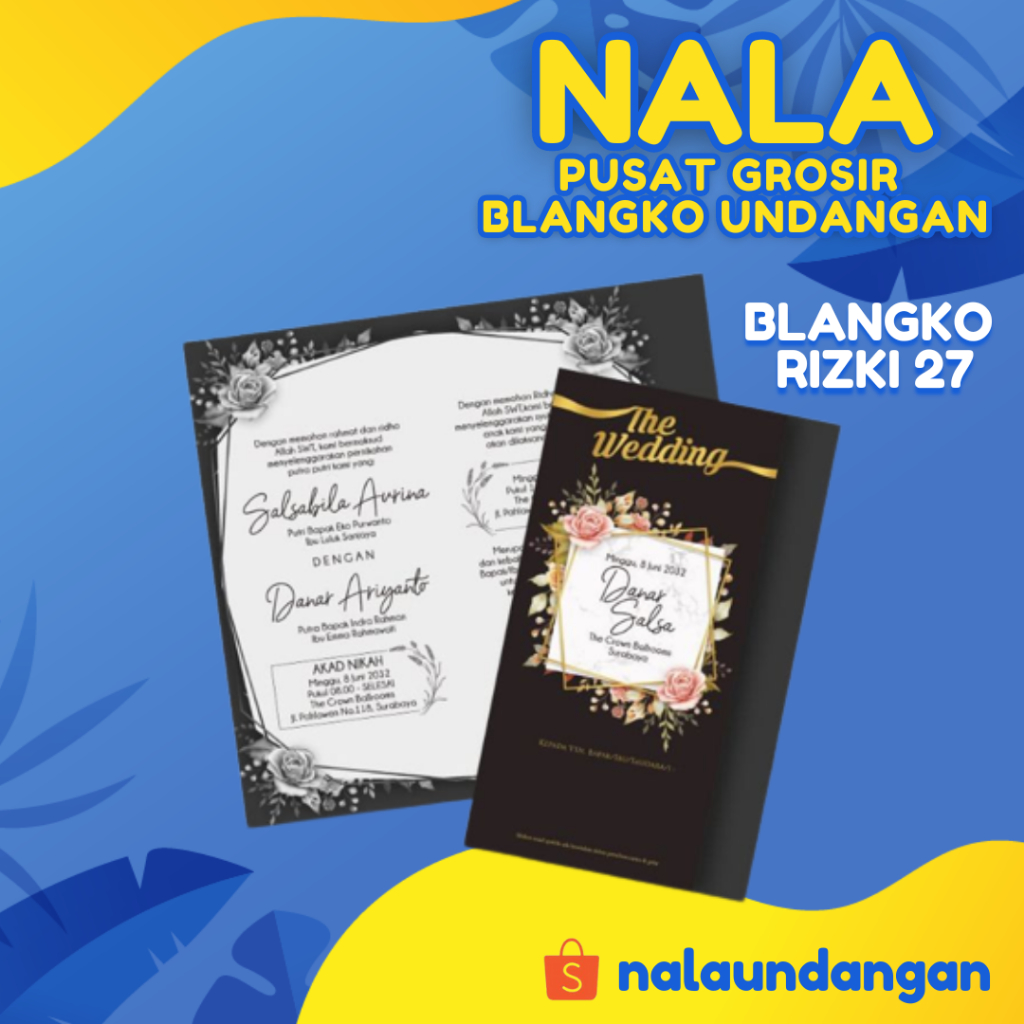 Blangko Undangan Rizki 27 | Pusat Grosir Blangko | NalaUndangan