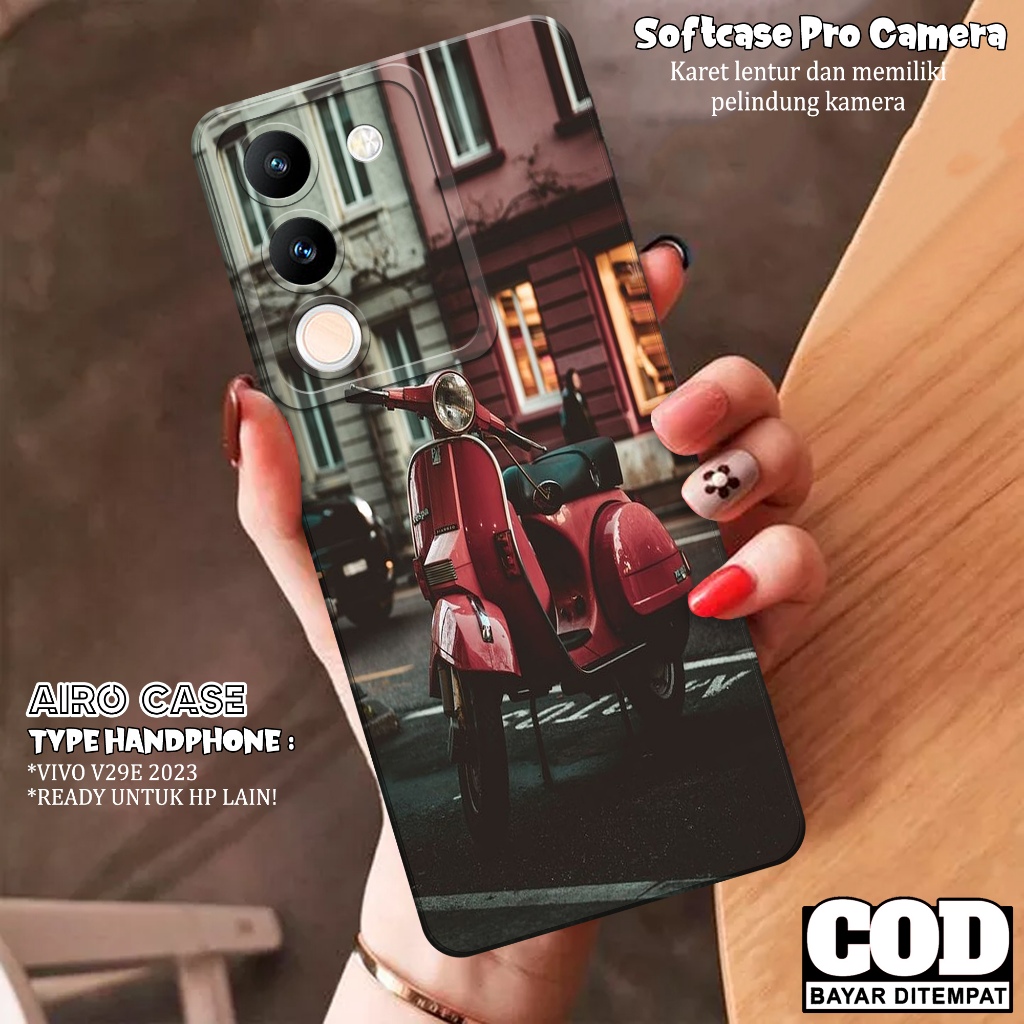 Softcase VIVO V29E 5G 2023 Terbaru Case VIVO V29E 5G Terbaru Fashion Case Vespa Casing VIVO V29E 5G 