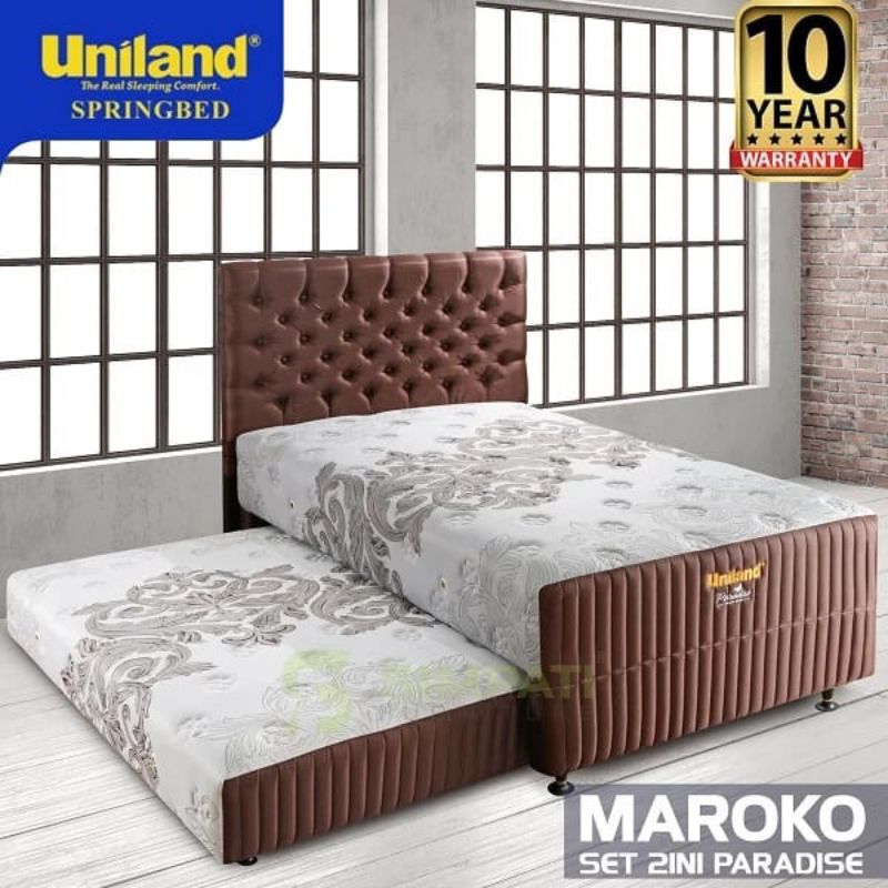 SPRING BED 2 IN 1 TERBARU SPRING BED ELEGAN SPRING BED UNILAND TERBARU