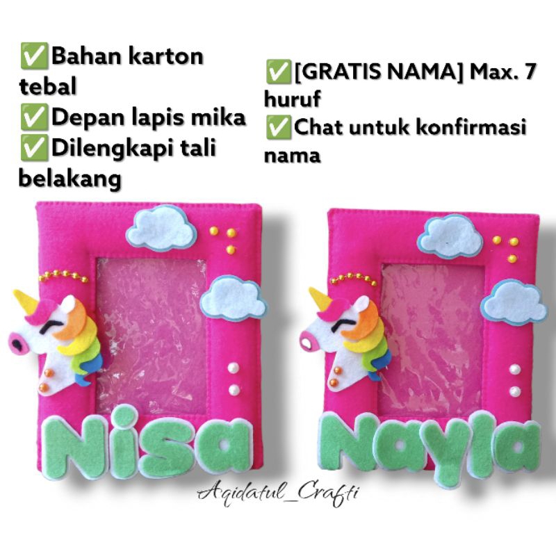 Pigura karakter | tempat foto flanel | bingkai foto lucu 3R dan 5R | frame foto | hiasan | kado ulta