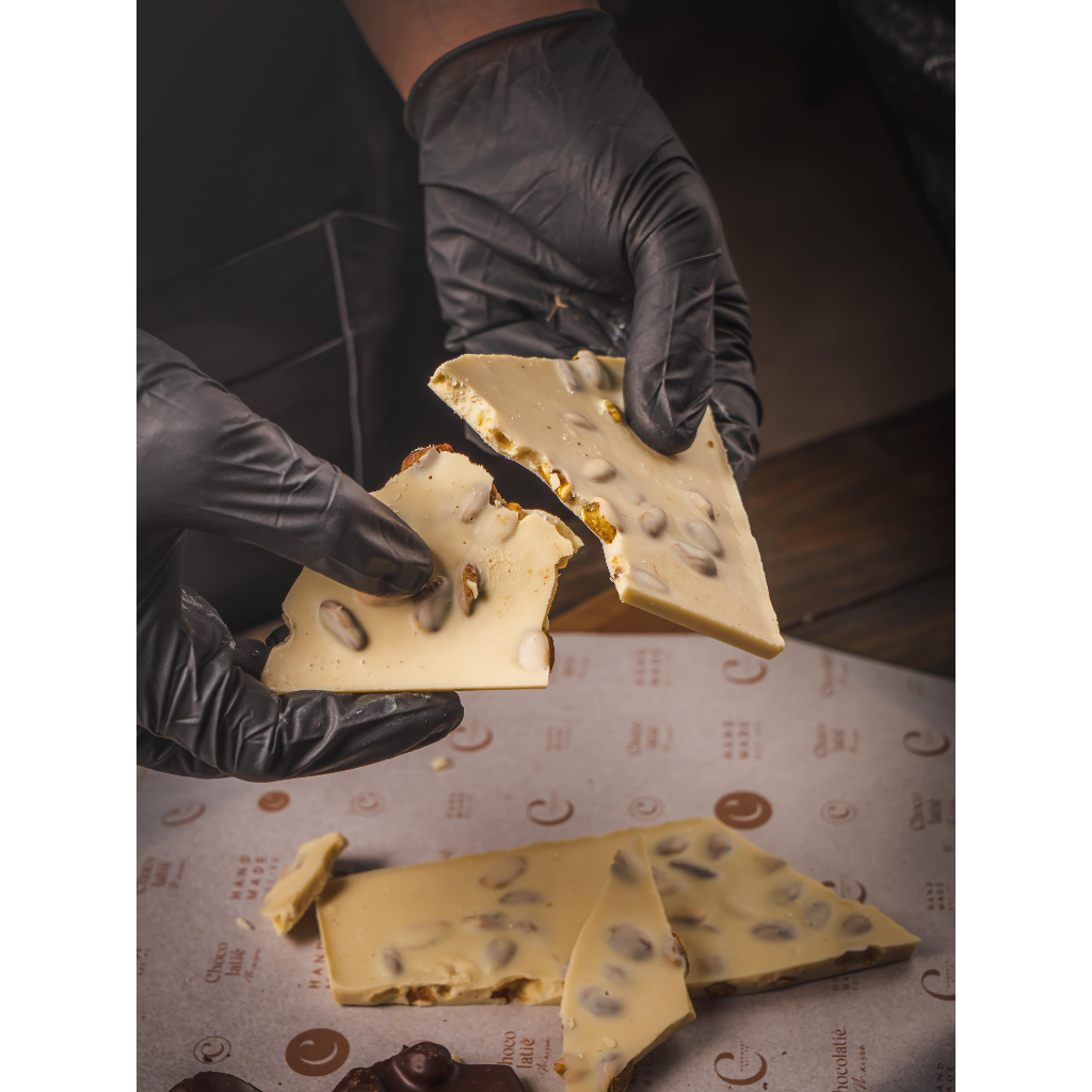 

Chocolatie Maison - White Pistachio Slab 100 Gr