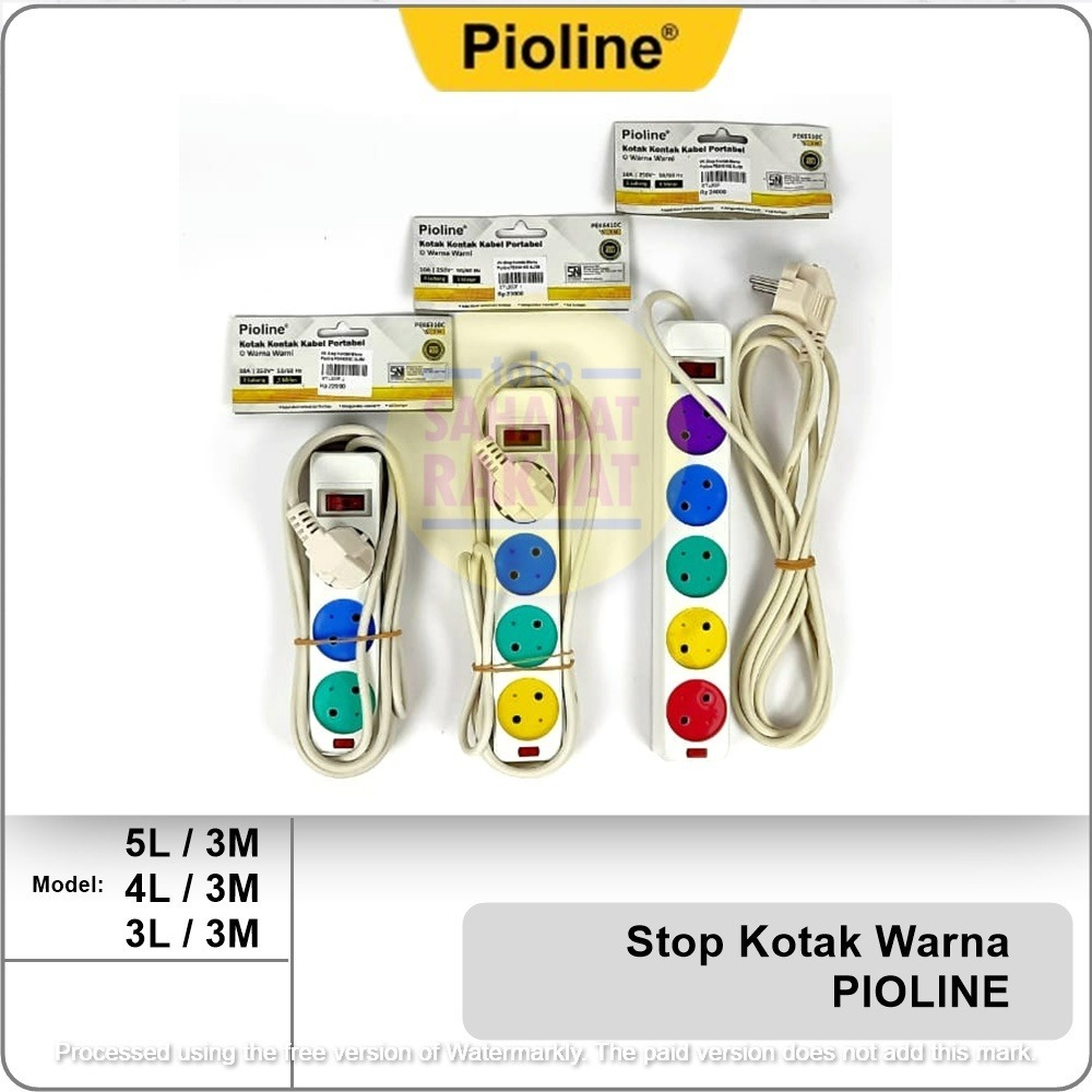 Stop Kontak/Colokan Listrik/sambungan kabel Pioline