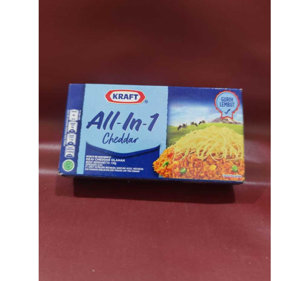 

Keju Kraft Cheddar All in 1 150gr