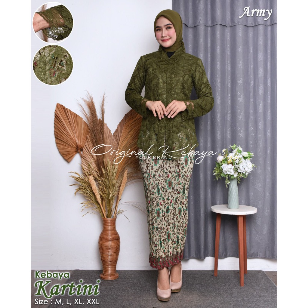 Kebaya / Set / Pakaian Wanita / Set Kebaya / Kebaya Kartini / Kebaya Kartini Modern / Kebaya Bali / 