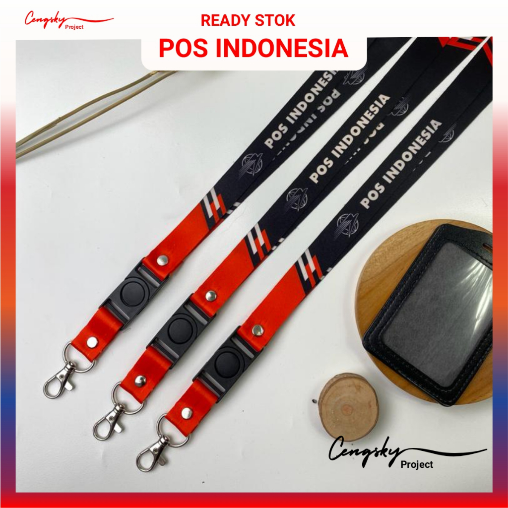 

Tali ID Card POS INDONESIA Lanyard Printing