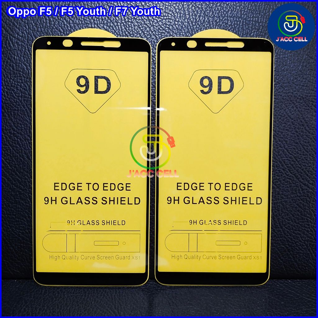 Tempered Glass Oppo F5,F5 Youth,F7 Youth,F9,F11,F11 Pro anti gores kaca full layar