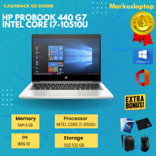 HP PROBOOK 440 G7 INTEL CORE I7-10510U (RAM 8GB / SSD 512GB / 14"FHD)