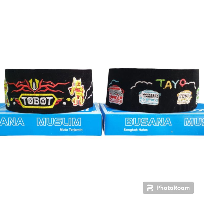 Peci Kopiah Songkok Bludru Nasional Busana Muslim Bordir Karakter AC Anak Grosir