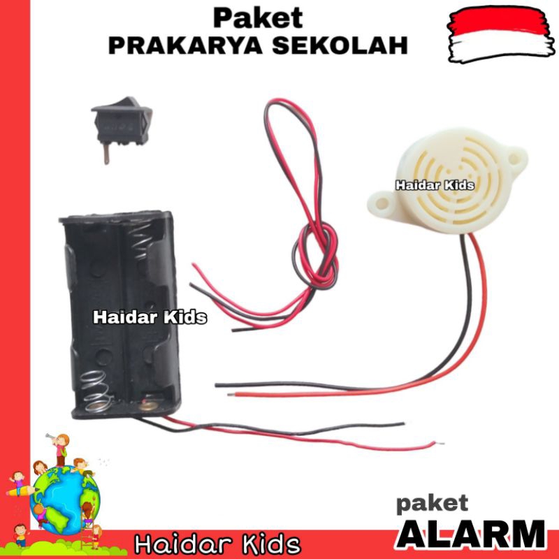 Paket Bel Alarm Rangkaian Listrik Prakarya Sekolah SD Kelas 6 Praktikum Sekolah