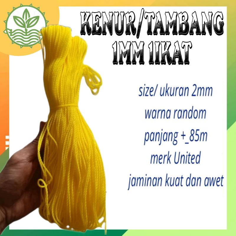 Tali Tambang Tampar Kenur 2mm 90meter Per Ikat/ Tali Kenur 2mm/ Tali Tampar 2mm