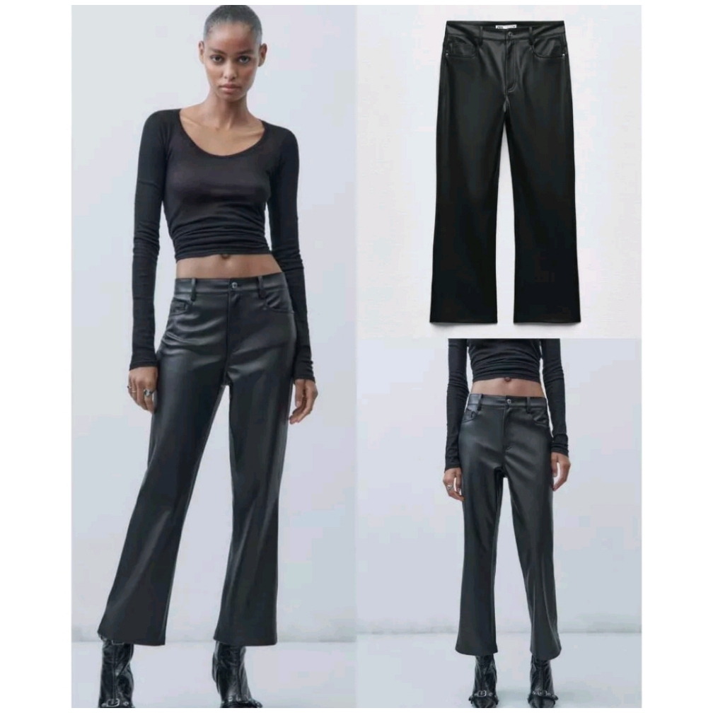 Zara Faux Leather Trousers
