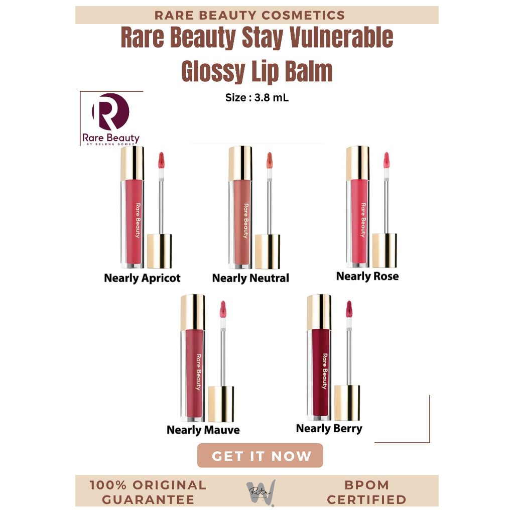 RARE BEAUTY Stay Vulnerable Glossy Lip Balm Lipstick
