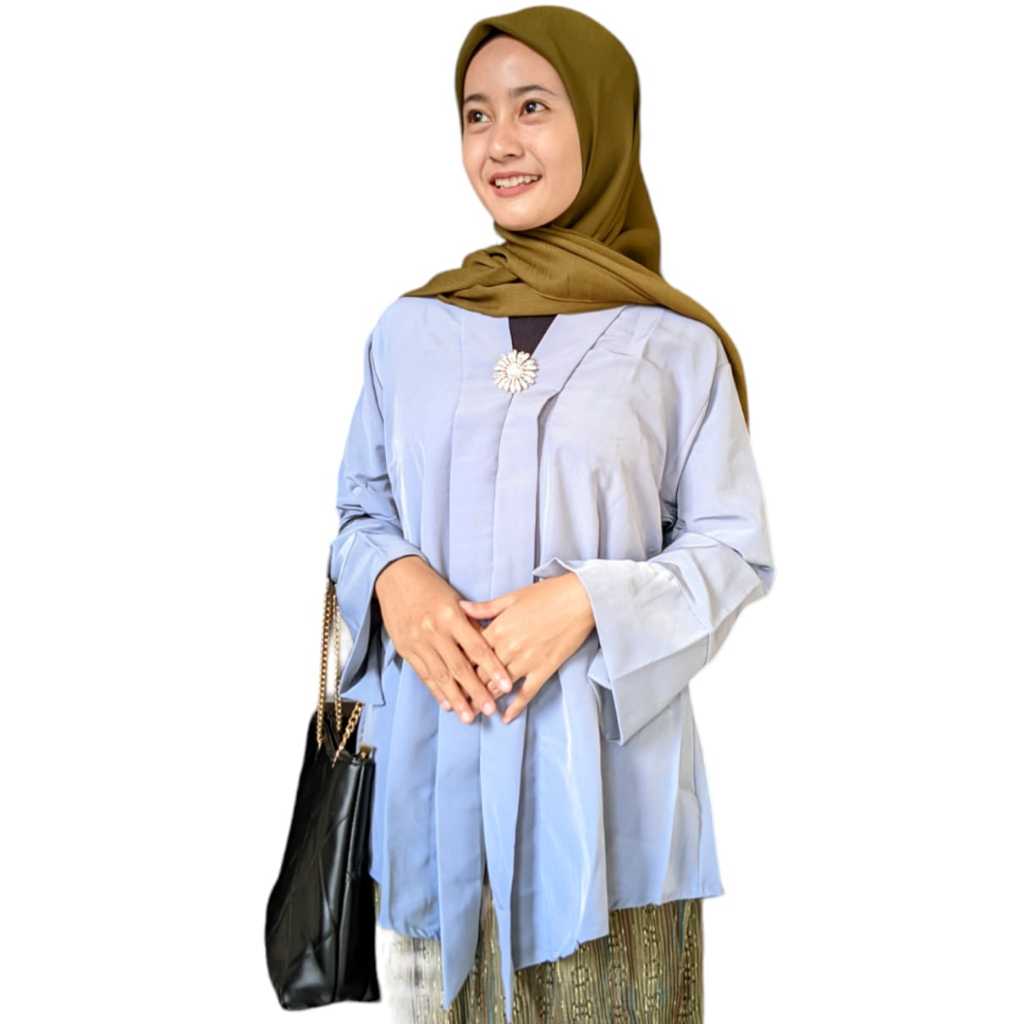 Kebaya Betawi Modern Encim Polos Wanita Dewasa