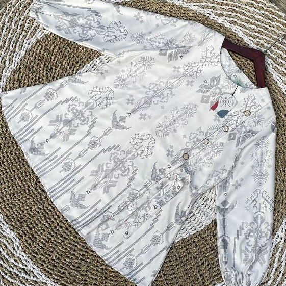 PROMO Blouse wanita baju atasan korea blouse motif Dior silk maxmara.