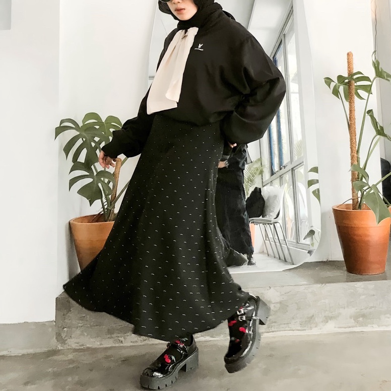 FLASH SALE⚡ YEJI SKIRT POLKA  / HIGHWEIST / POLKA KECIL /(WAJIB BACA DESKRIPSI PRODUK)