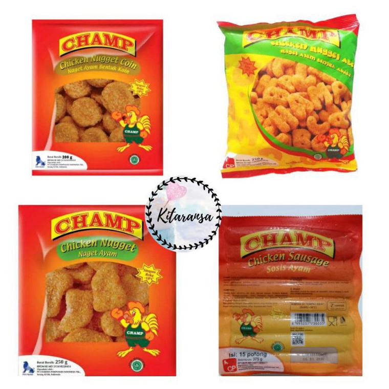 

GROSIR ✅ Nugget Champ 1kg/Nugget 250gr/Sosis Champ 375gr/Nugget Ayam/Sosis Champ