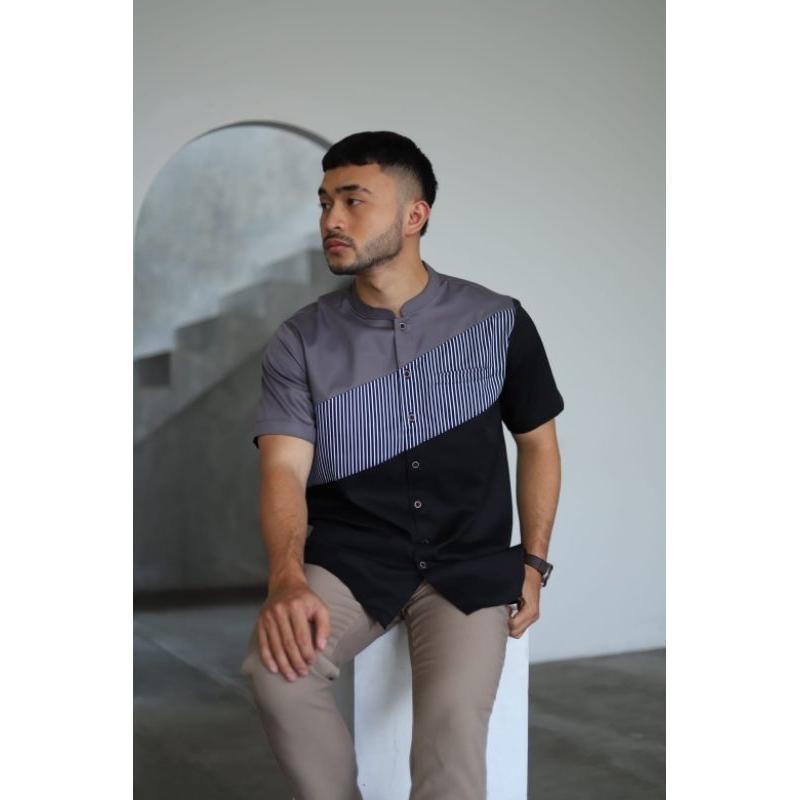 Baju muslim lengan pendek motif TRZ