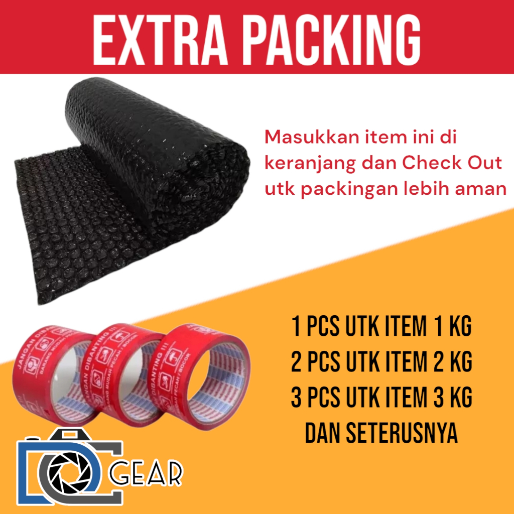 

Bubble Wrap untuk tambahan Extra Safe packing