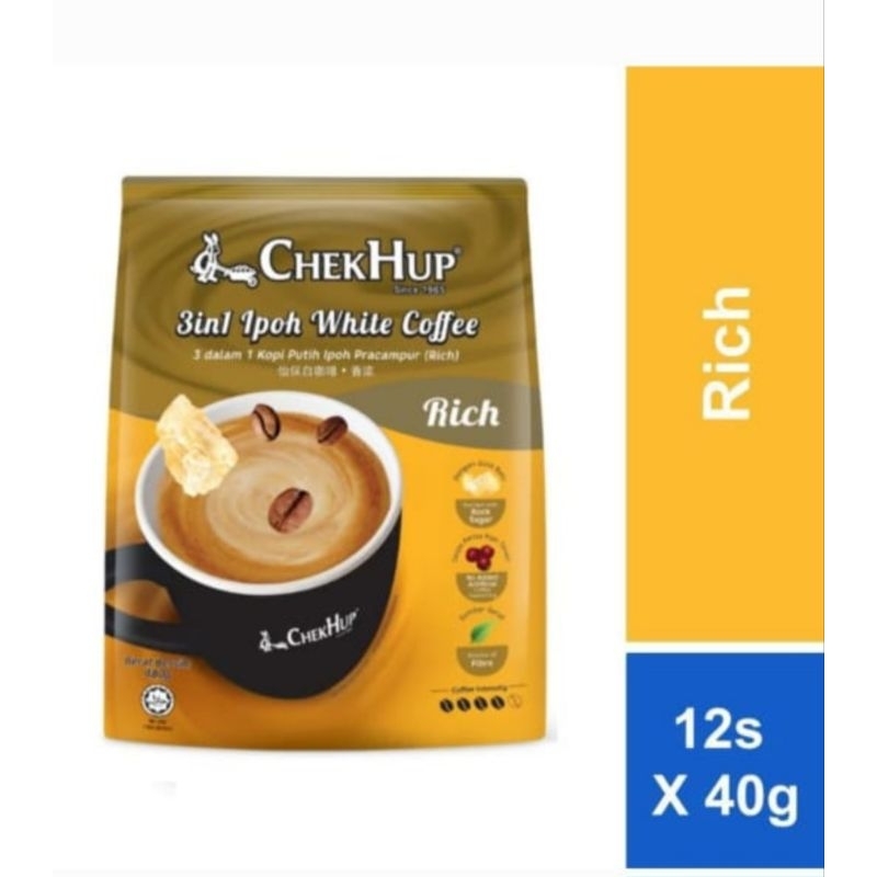 

KOPI PUTIH CHEKHUP KING RICH 3IN1 IPOH WHITE COFFEE CHEK HUP RICH WITH ROCK SUGAR MALAYSIA