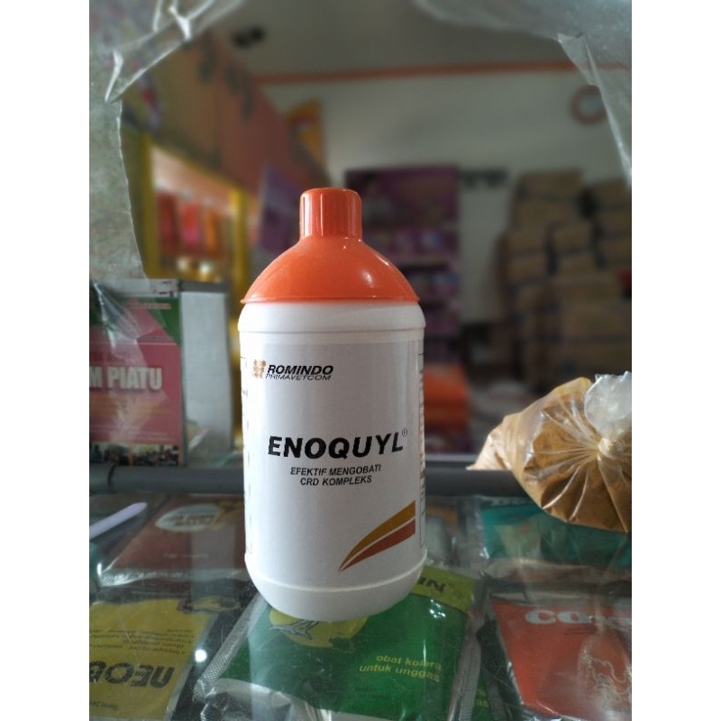 ENOQUYL 1ltr - Obat Crd komplek pd ayam, puyuh, & broiler layer
