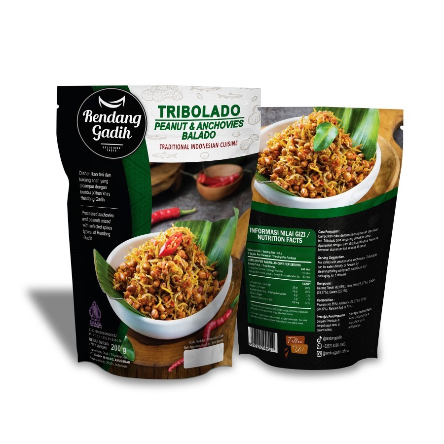 

Tribolado - Teri Kacang Balado - Rendang Gadih original HALAL VIRAALLL