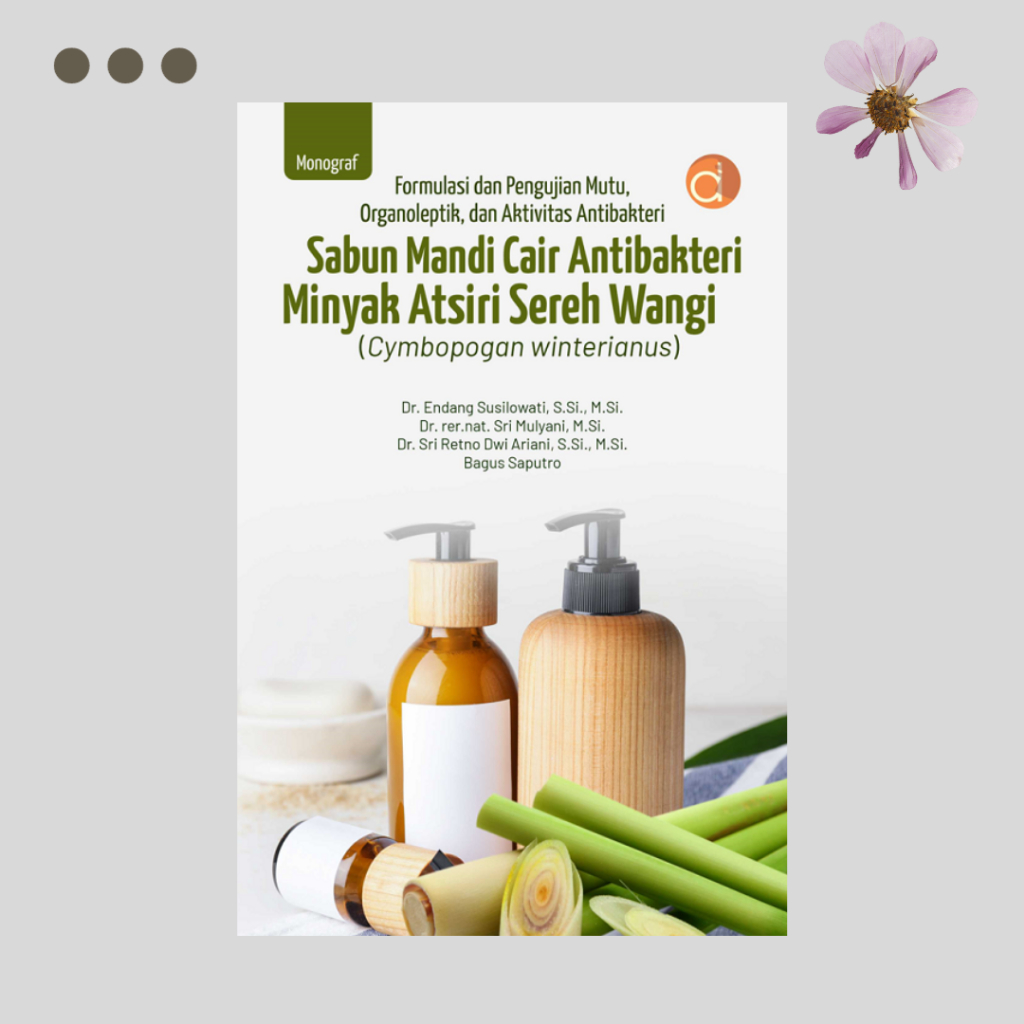 Deepublish Buku Sabun Mandi Cair Antibakteri Minyak Atsiri Sereh Wangi - Asli