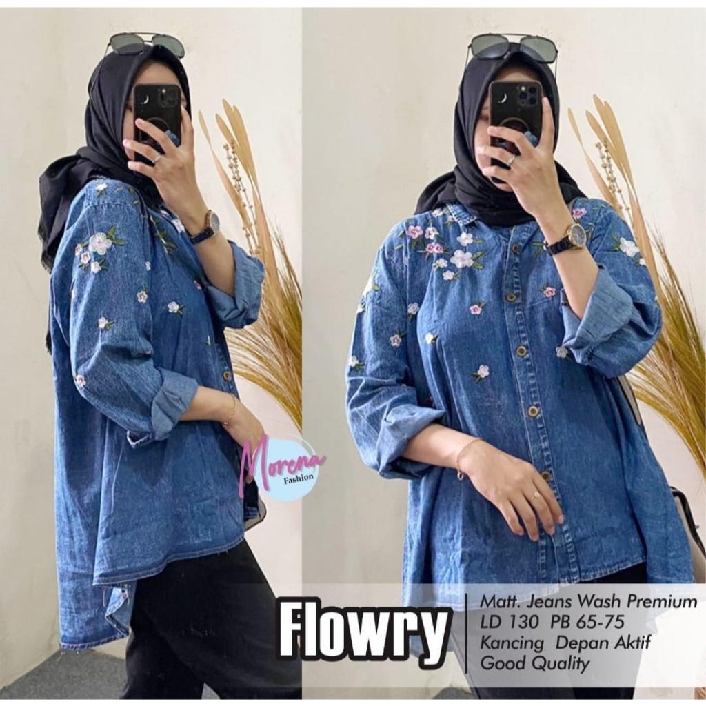 FLOWRY BLOUSE jeans