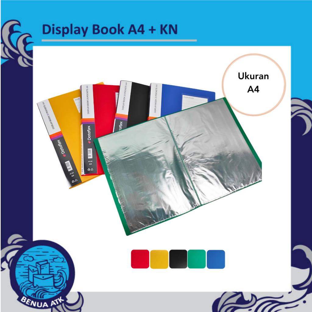 

Dataflex Display Book / Clear Holder 20 , 40 , 60 Pocket + Kartu Nama ukuran A4