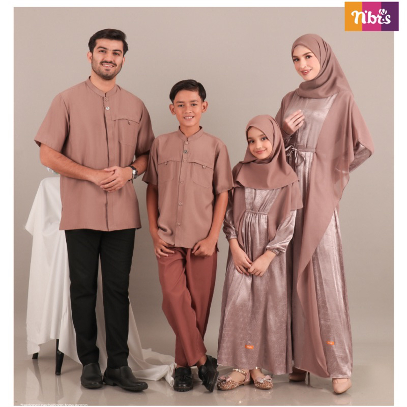 SARIMBIT RAYYA SERIES QANITA ROSE TAN || Terbaru Sarimbit Keluarga Nibras Rayya Series Qanita || By 