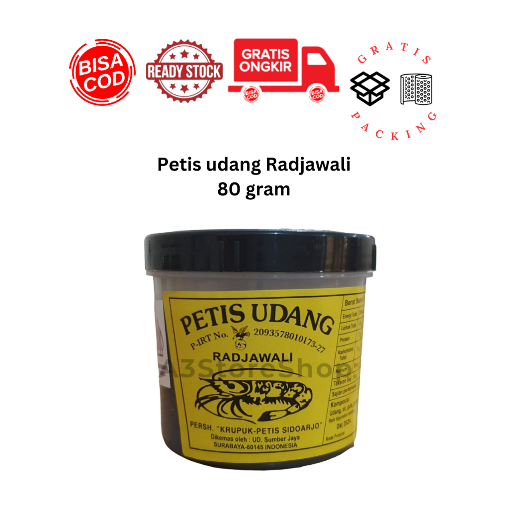 

Petis udang 80 gr radjawali Sidoarjo COD