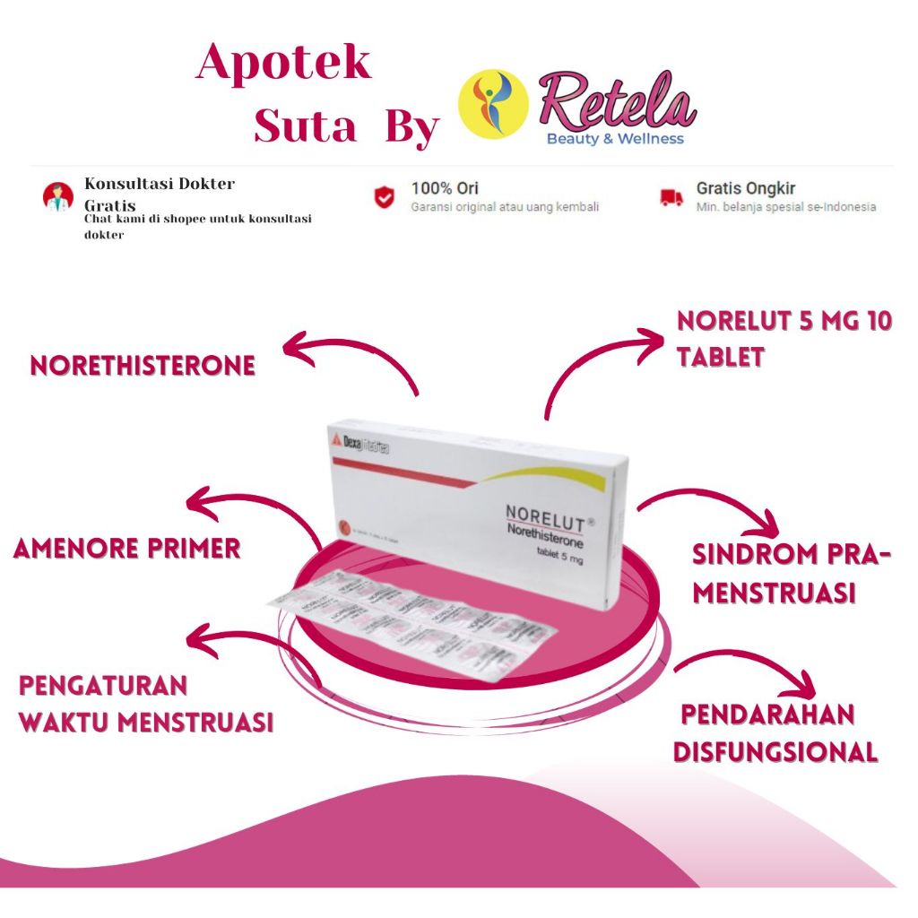 Norelut 5 mg 10 Tablet