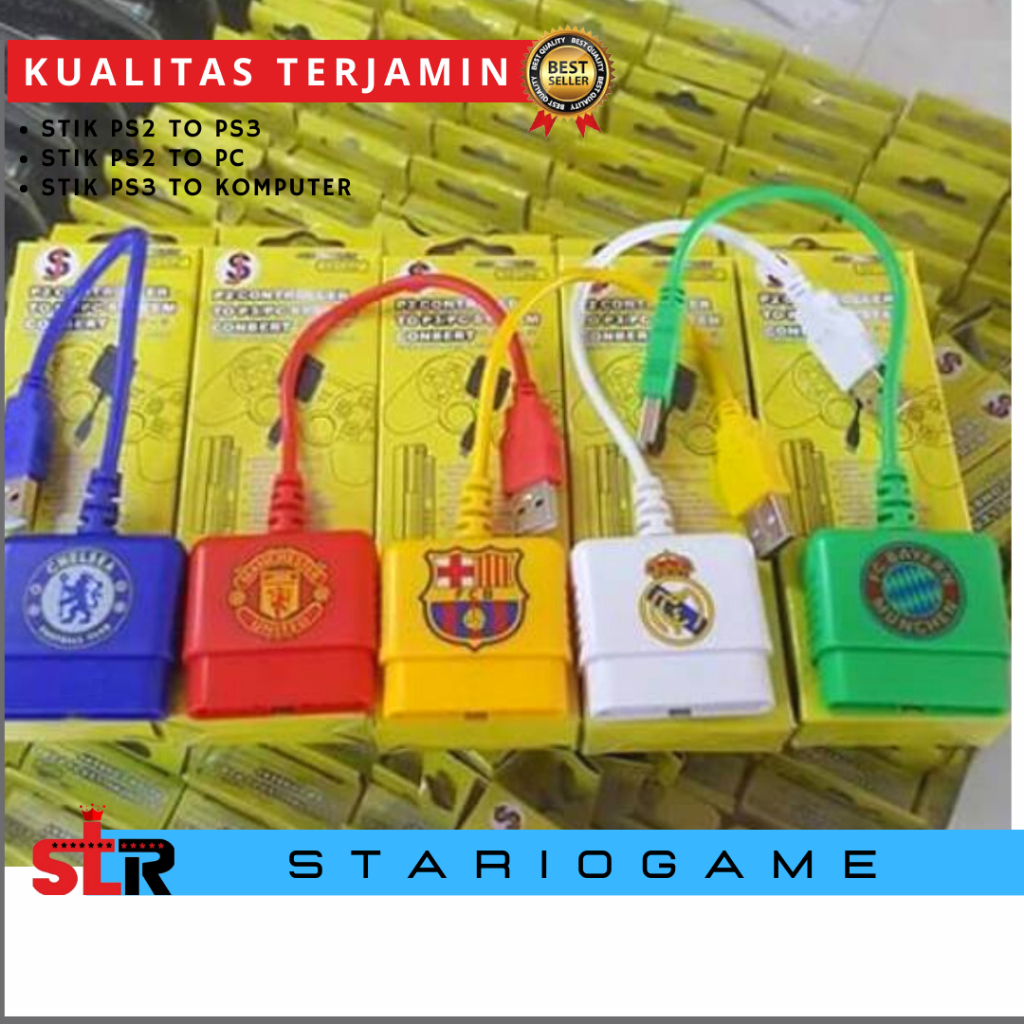 Converter stik ps2 to ps3 pc Laptop DONGLE STIK PS2 KE PS3 PC KOMPUTER