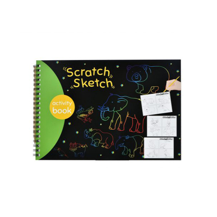 

Scratch Sketch Aktivity Book/ Magic Scratch / Note Buku Gambar Gores