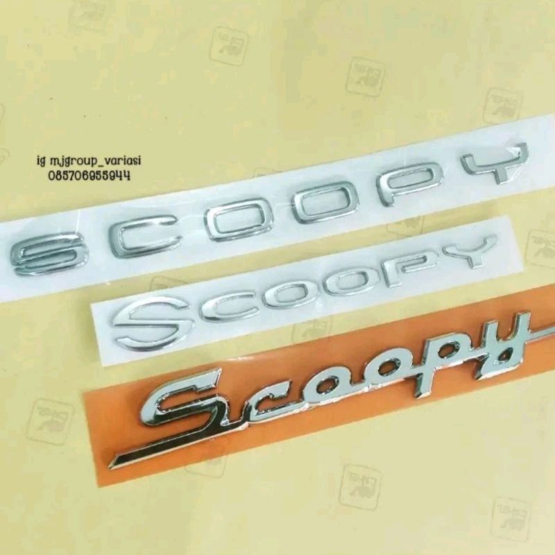 Emblem logo honda motor SCOOPY 2013 2014 2015 2016 2017 2018 2019 2020 2021 2022 original body motor