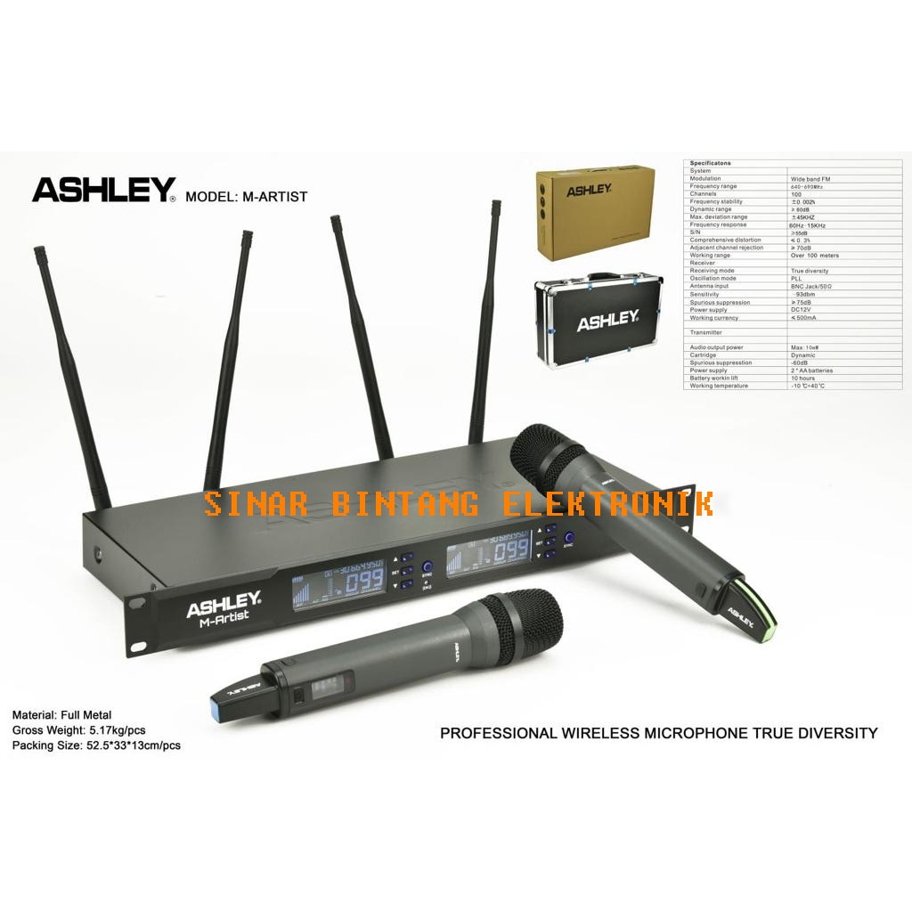 MIC WIRELESS ASHLEY M ARTIS MICROPHONE M - ARTIS ORIGINAL