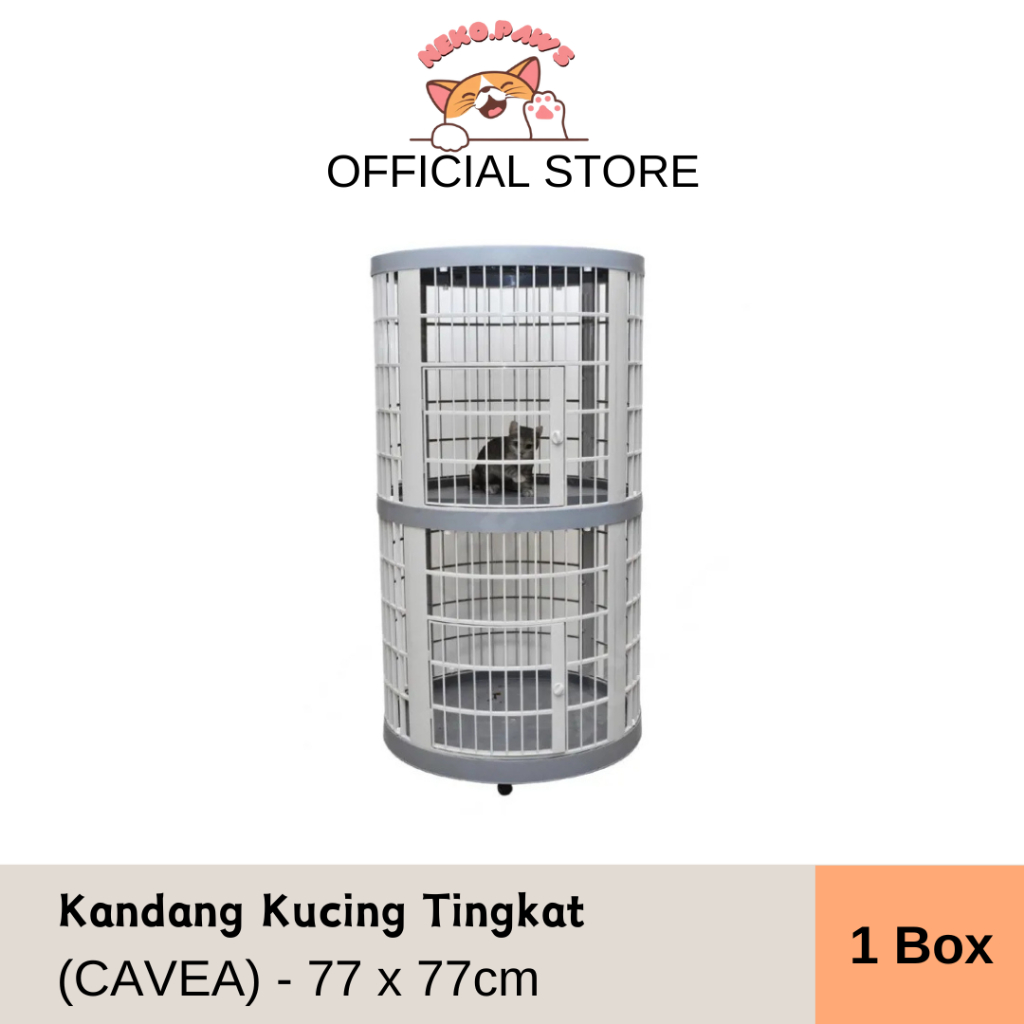 CAVEA Kandang Kucing Tingkat - 77 x 77cm