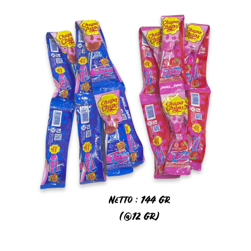 

GROSIR - Permen Babol Chupa Chups 12 X 12 Gr Rasa Cola Strawberry by Jadoel_Snack