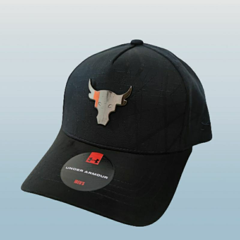 Topi baseball pria UA logo besi banteng fashion import