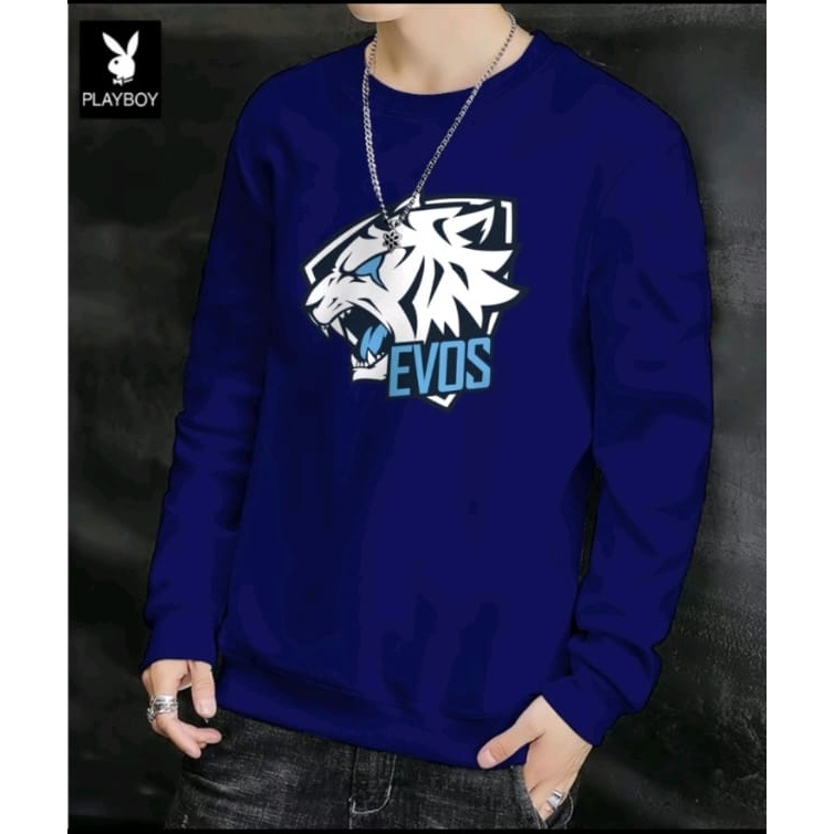 Bisa COD Sweater Keren Promo Sale Kaos Pria Kekinian Game Evos Baju Unisex Gamers Terbaru Crewneck Cowok Kasual Sweter Pria Distro Kaos Pria Lengan Panjang Sweater Remaja Dewasa Kaos Oblong Kasual Murah