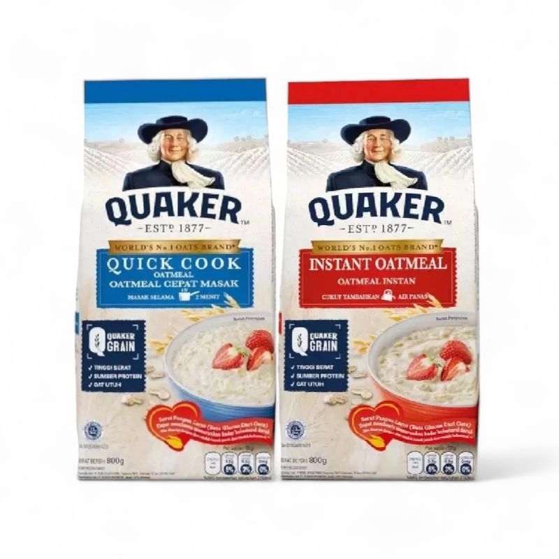 

Oatmeal Quaker Instant 800gr-Menu Sarapan-Toserba Gadjah-Ekonomis