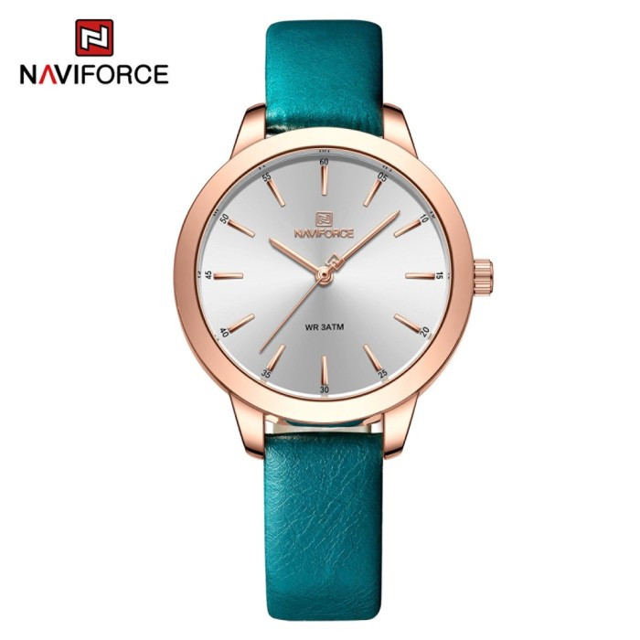 Naviforce 5024 Jam Tangan Wanita Tali Kulit Original