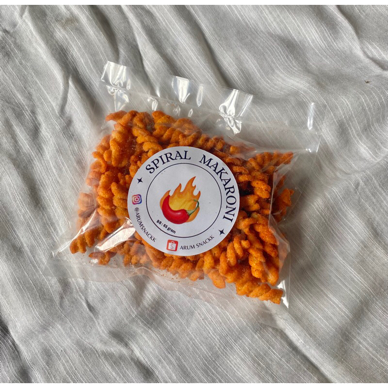 

(SNACK SERBA 5000) Makaroni Spiral Balado 65gram