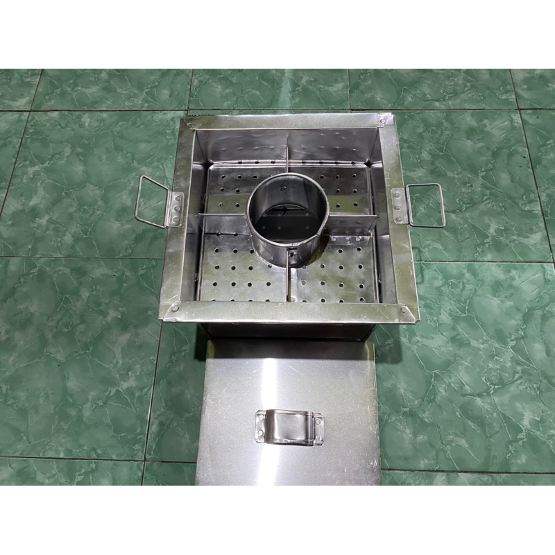 Dandang panci bakso sekat 4 alumunium